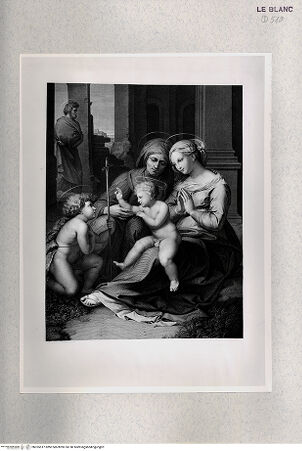 Vorderseite von Istituto Nazionale per la Grafica [http://creativecommons.org/publicdomain/mark/1.0/] "Madonna del Divino Amore"; Heilige Familie - , bh355517. Foto.