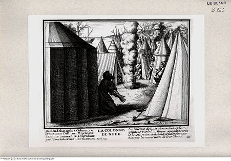 Vorderseite von Istituto Nazionale per la Grafica [http://creativecommons.org/publicdomain/mark/1.0/] Serie von Stichen nach den Loggien des VatikanMoses und die Rauchsäule (Bl 35) - , bh355518. Foto.