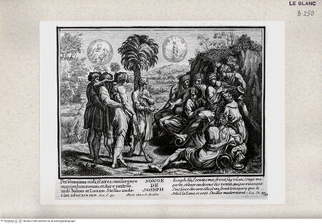 Vorderseite von Istituto Nazionale per la Grafica [http://creativecommons.org/publicdomain/mark/1.0/] Serie von Stichen nach den Loggien des VatikanDer Traum Josephs (Bl 25) - , bh355527. Foto.