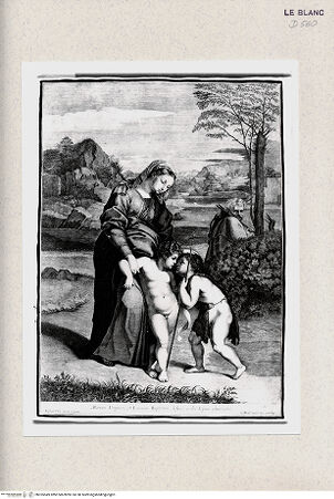 Vorderseite von Istituto Nazionale per la Grafica [http://creativecommons.org/publicdomain/mark/1.0/] "Madonna del Passeggio" - , bh355549. Foto.