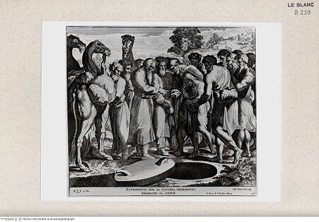 Vorderseite von Istituto Nazionale per la Grafica, Calcografia [http://creativecommons.org/publicdomain/mark/1.0/] "Imagines Veteris ac Novi Testamenti", Serie der biblischen Geschichten nach RaffaelJoseph wird von seinen Brüdern verkauft - , bh355567. Foto.