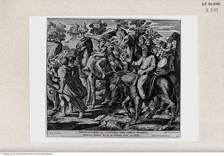 Vorderseite von Istituto Nazionale per la Grafica, Calcografia [http://creativecommons.org/publicdomain/mark/1.0/] "Imagines Veteris ac Novi Testamenti", Serie der biblischen Geschichten nach RaffaelJakob kehrt in die Heimat zurück - , bh355569. Foto.