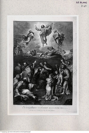 Vorderseite von Istituto Nazionale per la Grafica [http://creativecommons.org/publicdomain/mark/1.0/] Die Transfiguration - , bh355573. Foto.