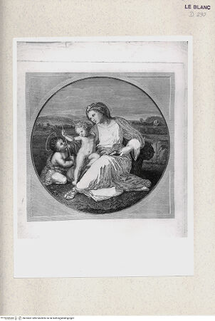 Vorderseite von Istituto Nazionale per la Grafica [http://creativecommons.org/publicdomain/mark/1.0/] "Madonna d'Alba" - , bh355581. Foto.