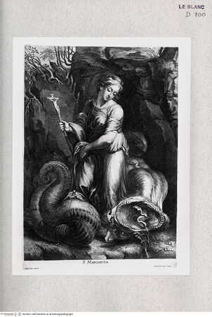 Vorderseite von Istituto Nazionale per la Grafica [http://creativecommons.org/publicdomain/mark/1.0/] Die heilige Margarethe - , bh355601. Foto.