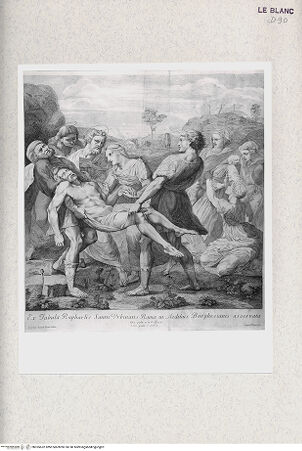 Vorderseite von Istituto Nazionale per la Grafica [http://creativecommons.org/publicdomain/mark/1.0/] Grablegung - , bh355632. Foto.