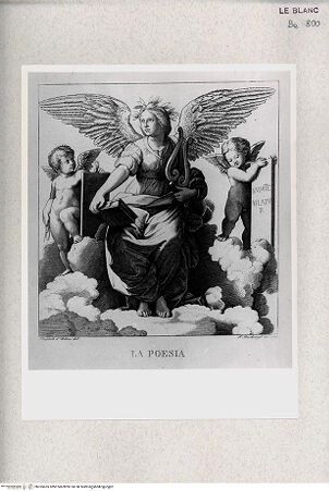 Vorderseite von Istituto Nazionale per la Grafica [http://creativecommons.org/publicdomain/mark/1.0/] Allegorische Figur: die Poesie - , bh355635. Foto.