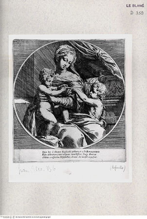 Vorderseite von Istituto Nazionale per la Grafica [http://creativecommons.org/publicdomain/mark/1.0/] "Madonna della rosa" - , bh355665. Foto.