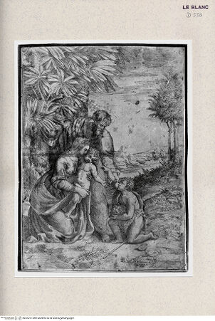 Vorderseite von Istituto Nazionale per la Grafica [http://creativecommons.org/publicdomain/mark/1.0/] Die Heilige Familie mit dem Johannesknaben - , bh355701. Foto.