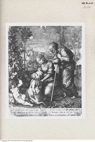 Vorderseite von Istituto Nazionale per la Grafica [http://creativecommons.org/publicdomain/mark/1.0/] Die Heilige Familie mit dem Lamm - , bh355728. Foto.