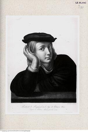 Vorderseite von Istituto Nazionale per la Grafica [http://creativecommons.org/publicdomain/mark/1.0/] Junger Mann - , bh355729. Foto.