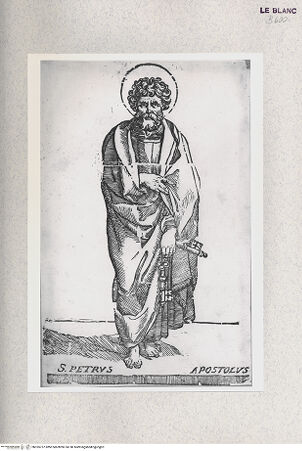 Vorderseite von Istituto Nazionale per la Grafica [http://creativecommons.org/publicdomain/mark/1.0/] Christus und die Apostel; nach Raphaels Fresken im VatikanDer Heilige Petrus - , bh355737. Foto.