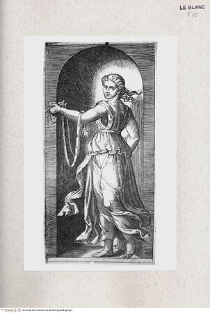 Vorderseite von Istituto Nazionale per la Grafica [http://creativecommons.org/publicdomain/mark/1.0/] Allegorische Figur: die Mässigkeit - , bh355745. Foto.