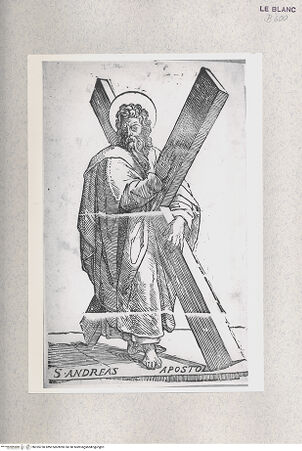 Vorderseite von Istituto Nazionale per la Grafica [http://creativecommons.org/publicdomain/mark/1.0/] Christus und die Apostel; nach Raphaels Fresken im VatikanDer Heilige Andreas - , bh355750. Foto.