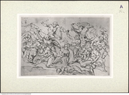 Vorderseite von Christ Church ? [https://www.deutsche-digitale-bibliothek.de/content/lizenzen/rv-ez/] Reiter und kämpfende nackte Männer - , bh356098_recto. Foto.