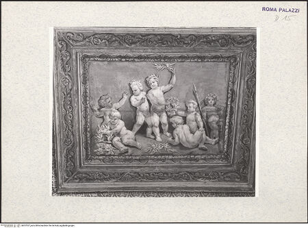 Vorderseite von ICCD [https://www.deutsche-digitale-bibliothek.de/content/lizenzen/rv-ez/] Santa Maria del PopoloCappella Chigi - Blick aus dem Eingangsbogen der Kapelle in die Kuppel, bh357327_recto. Foto.