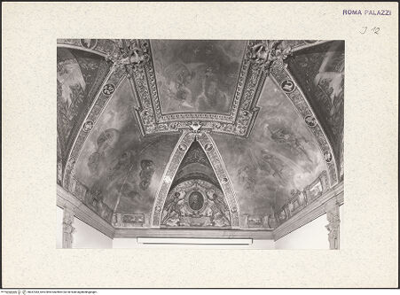 Vorderseite von Bibliotheca Hertziana [https://www.deutsche-digitale-bibliothek.de/content/lizenzen/rv-fz/] Allegorischer Tageszeitenzyklus und Künstlerporträts - , bh357383_recto. Foto.