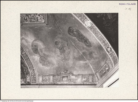 Vorderseite von Bibliotheca Hertziana [https://www.deutsche-digitale-bibliothek.de/content/lizenzen/rv-fz/] Allegorischer Tageszeitenzyklus und KünstlerporträtsAllegorie der Nacht - , bh357386_recto. Foto.