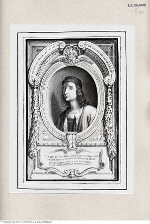 Vorderseite von Istituto Nazionale per la Grafica [http://creativecommons.org/publicdomain/mark/1.0/] Selbstbildnis aus der "Schule von Athen" - , bh357735. Foto.