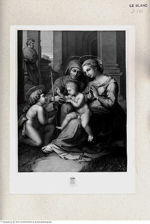 Vorderseite von Istituto Nazionale per la Grafica [http://creativecommons.org/publicdomain/mark/1.0/] "Madonna del Divino Amore"; Heilige Familie - , bh357736. Foto.