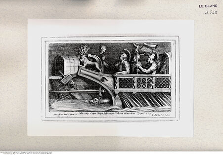 Vorderseite von Istituto Nazionale per la Grafica [http://creativecommons.org/publicdomain/mark/1.0/] "Geschichten aus dem Leben Konstantins" nach der Sala di CostantinoDas Haupt des Maxentius wird mit einem Schiff transportiert - , bh357738. Foto.