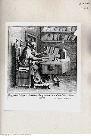Vorderseite von Istituto Nazionale per la Grafica [http://creativecommons.org/publicdomain/mark/1.0/] "Geschichten aus dem Leben Konstantins" nach der Sala di CostantinoGregor der Große schreibt die Homelien - , bh357742. Foto.