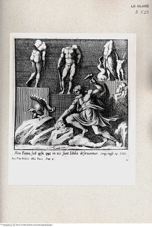 Vorderseite von Istituto Nazionale per la Grafica [http://creativecommons.org/publicdomain/mark/1.0/] "Geschichten aus dem Leben Konstantins" nach der Sala di CostantinoDie Zerstörung der Götzen - , bh357747. Foto.
