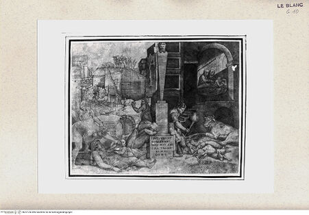 Vorderseite von Istituto Nazionale per la Grafica [http://creativecommons.org/publicdomain/mark/1.0/] Die Pest - , bh357750. Foto.