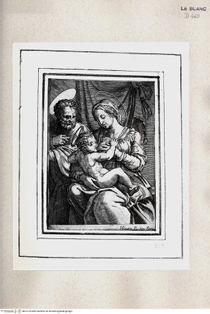 Vorderseite von Istituto Nazionale per la Grafica [http://creativecommons.org/publicdomain/mark/1.0/] Heilige Familie - , bh357755. Foto.