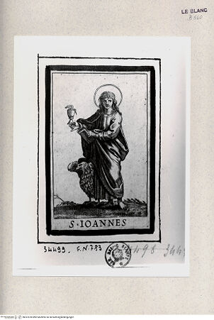 Vorderseite von Istituto Nazionale per la Grafica [http://creativecommons.org/publicdomain/mark/1.0/] Christus und die Apostel; Stichserie nach Raffael; gestochen nach den Nachstichen Marco Dentes nach den Stichen nach Raffael durch Marcantonio RaimondiDer Heilige Johannes - , bh357878. Foto.