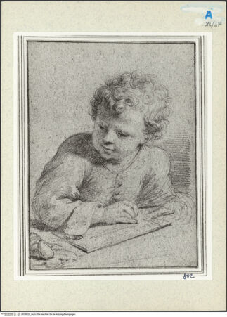 Vorderseite von Villani [https://www.deutsche-digitale-bibliothek.de/content/lizenzen/rv-ez/] Lesender Junge - , bh358028_recto. Foto.