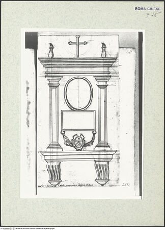 Vorderseite von Bibliotheca Hertziana [https://www.deutsche-digitale-bibliothek.de/content/lizenzen/rv-ez/] Codex AlbaniWandgrab in Sant'Agostino - , bh359579_recto. Foto.