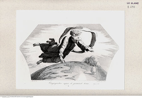 Vorderseite von Istituto Nazionale per la Grafica [http://creativecommons.org/publicdomain/mark/1.0/] Serie nach den biblischen Geschichten der Vatikanischen LoggienGott scheidet Wasser und Land (Bl 2) - , bh359638. Foto.