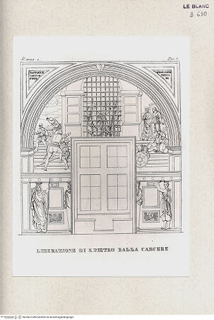 Vorderseite von Istituto Nazionale per la Grafica, Calcografia [http://creativecommons.org/publicdomain/mark/1.0/] Serie nach den Fresken in den Vatikanischen StanzenStanza I; Stanza di EliodoroDie Befreiung des Heiligen Petrus aus dem Gefängnis (Stanza I, tav. 3) - , bh359657. Foto.