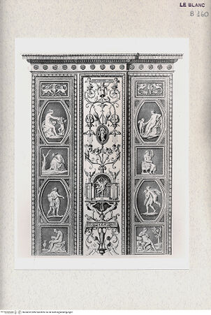 Vorderseite von Istituto Nazionale per la Grafica, Calcografia [http://creativecommons.org/publicdomain/mark/1.0/] "Loggie di Rafaele nel Vaticano" von G. Ottaviani und G. Volpato3. TeilNicht identifizierbarer Pfeiler (1) - , bh360392. Foto.