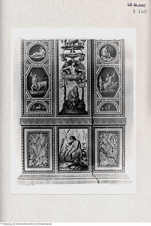 Vorderseite von Istituto Nazionale per la Grafica, Calcografia [http://creativecommons.org/publicdomain/mark/1.0/] "Loggie di Rafaele nel Vaticano" von G. Ottaviani und G. Volpato3. TeilTeppichbordüre mit den Jahreszeiten (2) - , bh360394. Foto.