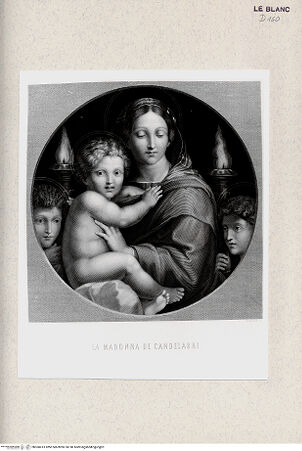Vorderseite von Istituto Nazionale per la Grafica, Calcografia [http://creativecommons.org/publicdomain/mark/1.0/] "Madonna dei Candelabri" - , bh360413. Foto.