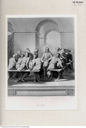 Vorderseite von Istituto Nazionale per la Grafica [http://creativecommons.org/publicdomain/mark/1.0/] Das Abendmahl - , bh360425. Foto.