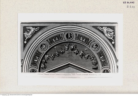 Vorderseite von Istituto Nazionale per la Grafica, Calcografia [http://creativecommons.org/publicdomain/mark/1.0/] "Loggie di Rafaele nel Vaticano" von G. Ottaviani und G. Volpato2. TeilX. GewölbeLünettenfeld und Zwickel (1) - , bh360478. Foto.