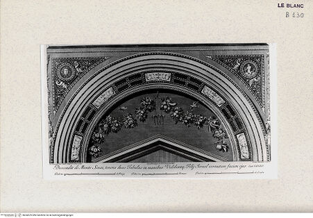 Vorderseite von Istituto Nazionale per la Grafica, Calcografia [http://creativecommons.org/publicdomain/mark/1.0/] "Loggie di Rafaele nel Vaticano" von G. Ottaviani und G. Volpato2. TeilIX. GewölbeLünettenfeld und Zwickel (1) - , bh360529. Foto.