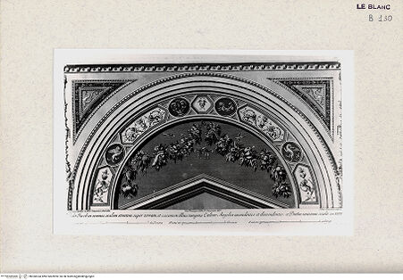 Vorderseite von Istituto Nazionale per la Grafica, Calcografia [http://creativecommons.org/publicdomain/mark/1.0/] "Loggie di Rafaele nel Vaticano" von G. Ottaviani und G. Volpato2. TeilVI. GewölbeLünettenfeld und Zwickel (1) - , bh360534. Foto.