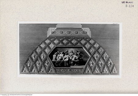 Vorderseite von Istituto Nazionale per la Grafica, Calcografia [http://creativecommons.org/publicdomain/mark/1.0/] "Loggie di Rafaele nel Vaticano" von G. Ottaviani und G. Volpato2. TeilXIII. GewölbeGewölbefeld: das Abendmahl (2) - , bh360544. Foto.