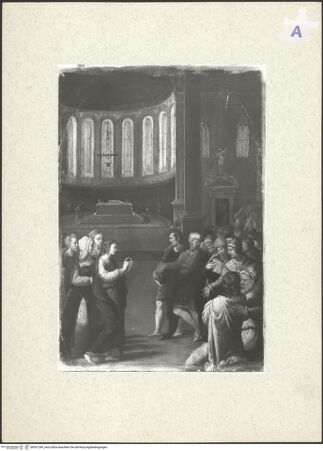 Vorderseite von ICCD [https://www.deutsche-digitale-bibliothek.de/content/lizenzen/rv-ez/] Christus zwischen den Gelehrten - , bh361284_recto. Foto.