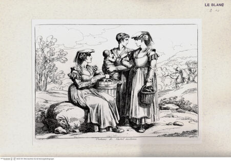 Vorderseite von Bibliotheca Hertziana [http://creativecommons.org/publicdomain/mark/1.0/] Nuova raccolta di cinquanta costumi de' contorni di Roma compresi diversi fatti di briganti : cominciati l'anno 1819, compiti nel 1822 / disegnati ed incisi all'acqua forte da Bartolomeo Pinelli, Roma : Gio. Scudellari, 1823Kostüme von Castel Madama; tav.[6] - , bh361391. Foto.