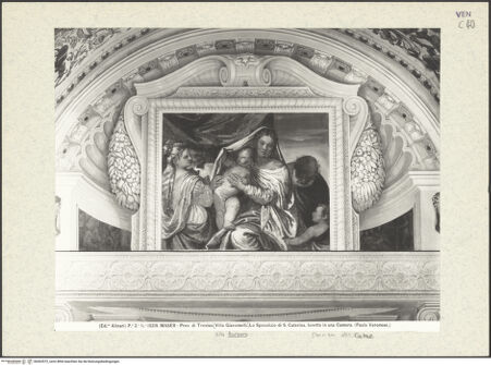 Vorderseite von Alinari [https://www.deutsche-digitale-bibliothek.de/content/lizenzen/rv-ez/] Allegorien und LandschaftsdarstellungenDie heilige Familie mit der heiligen Katharina und dem Johannesknaben - Gesamtansicht, bh363572_recto. Foto.