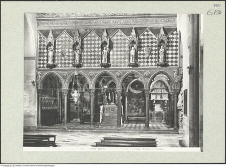 Vorderseite von Alinari [https://www.deutsche-digitale-bibliothek.de/content/lizenzen/rv-ez/] Sant'AntonioRechter Querhausarm (Cappella di San Felice o di San Giacomo) - Ansicht nach der Kapelle von San Felice (oder San Giacomo), bh363622_recto. Foto.