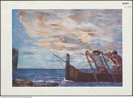 Vorderseite von unbekannt [https://www.deutsche-digitale-bibliothek.de/content/lizenzen/rv-ez/] Seelandschaft mit Fischer - Gesamtansicht, bh363907_recto. Foto: Fietz, Helga.