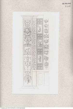 Vorderseite von Istituto Nazionale per la Grafica, Calcografia [http://creativecommons.org/publicdomain/mark/1.0/] Stichfolge nach dem Dekor der Pilaster der vatikanischen Loggien - , bh365719. Foto.