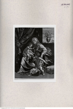 Vorderseite von Albertina [http://creativecommons.org/publicdomain/mark/1.0/] Maria mit Jesus und Johannes - , bh365727. Foto.