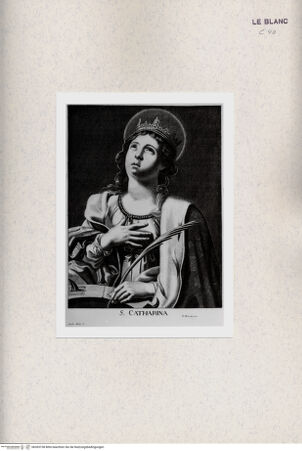 Vorderseite von Albertina [http://creativecommons.org/publicdomain/mark/1.0/] Die Heilige Katharina - , bh365738. Foto.